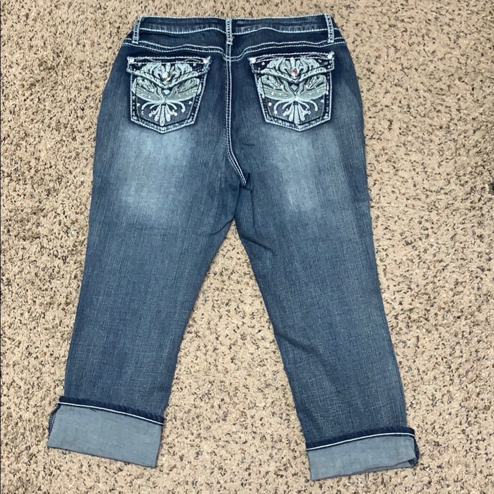 Denim capris
